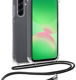 BASEY. BASEY. Samsung Galaxy A26 Hoesje Transparant Shockproof Met Zwart Koord