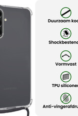 BASEY. BASEY. Samsung Galaxy A26 Hoesje Transparant Shockproof Met Zwart Koord