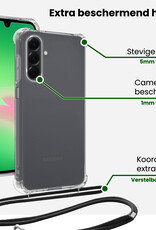 BASEY. BASEY. Samsung Galaxy A26 Hoesje Transparant Shockproof Met Zwart Koord