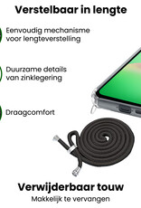 BASEY. BASEY. Samsung Galaxy A26 Hoesje Transparant Shockproof Met Zwart Koord