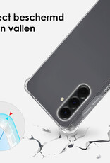 BASEY. BASEY. Samsung Galaxy A26 Hoesje Transparant Shockproof Met Zwart Koord