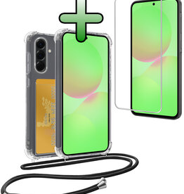 BASEY. BASEY. Samsung Galaxy A36 Hoesje Pashouder met Koord Met Screenprotector
