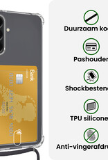 BASEY. BASEY. Samsung Galaxy A36 Hoesje Pashouder met Koord Met Screenprotector