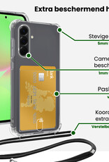 BASEY. BASEY. Samsung Galaxy A36 Hoesje Pashouder met Koord Met 2x Screenprotector