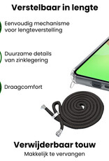 BASEY. BASEY. Samsung Galaxy A36 Hoesje Transparant Shockproof Met Zwart Koord