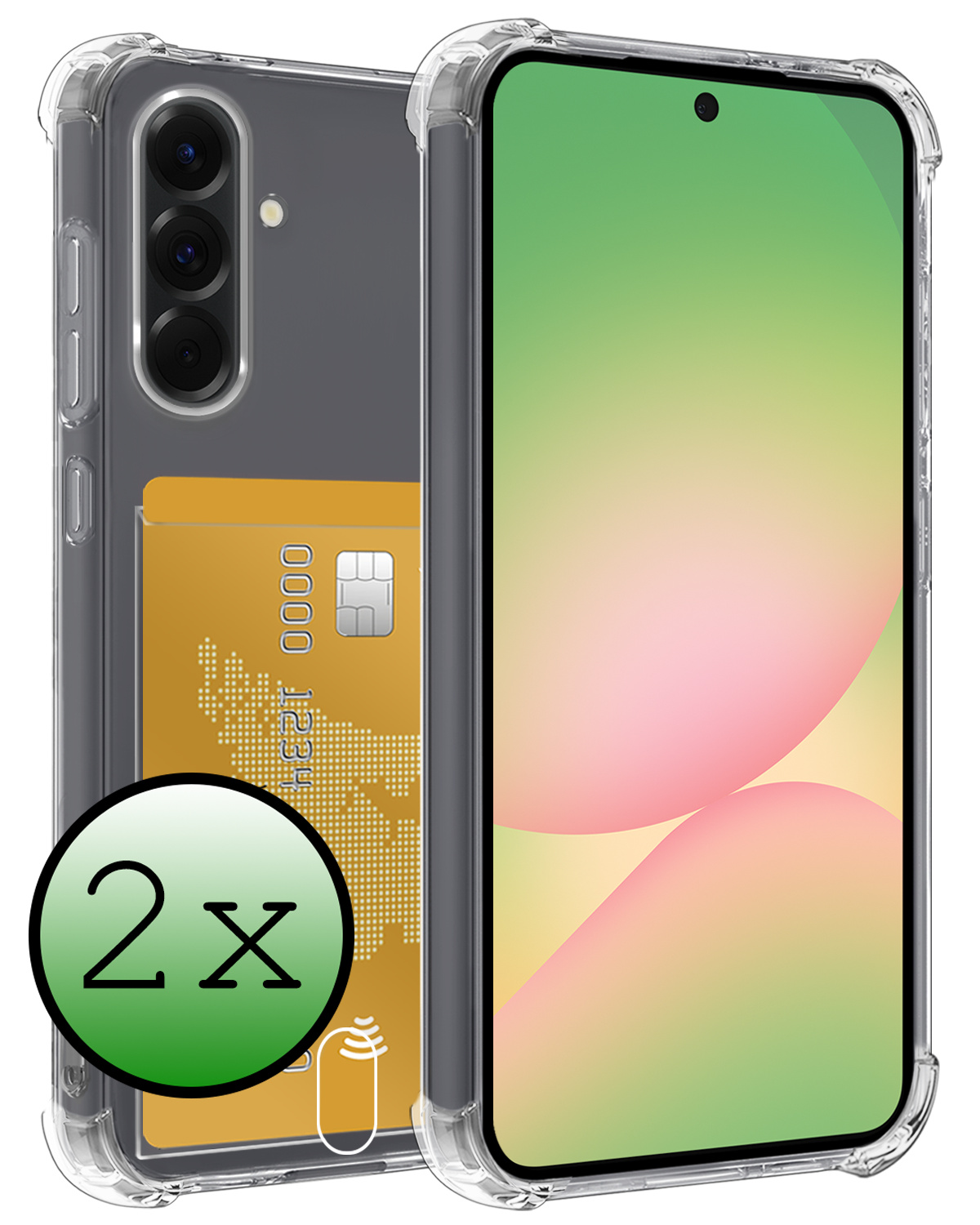 BASEY. BASEY. Samsung Galaxy A56 Hoesje Pashouder - 2 PACK