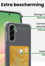 BASEY. BASEY. Samsung Galaxy A56 Hoesje Pashouder Met Screenprotector