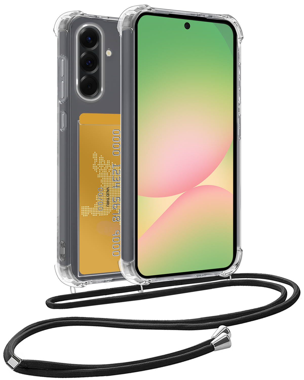 BASEY. BASEY. Samsung Galaxy A56 Hoesje Pashouder met Koord