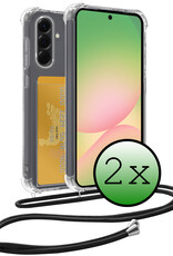 BASEY. BASEY. Samsung Galaxy A56 Hoesje Pashouder met Koord - 2 PACK