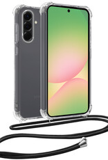 BASEY. BASEY. Samsung Galaxy A56 Hoesje Transparant Shockproof Met Zwart Koord