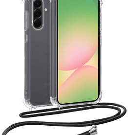 BASEY. BASEY. Samsung Galaxy A56 Hoesje Transparant Shockproof Met Zwart Koord