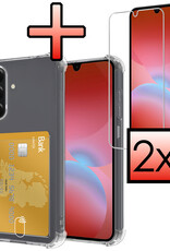 NoXx NoXx Samsung Galaxy A26 Hoesje Pashouder Met 2x Screenprotector