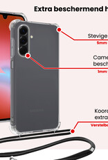 NoXx NoXx Samsung Galaxy A26 Hoesje Transparant Shockproof Met Zwart Koord