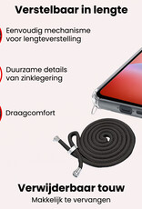 NoXx NoXx Samsung Galaxy A26 Hoesje Transparant Shockproof Met Zwart Koord