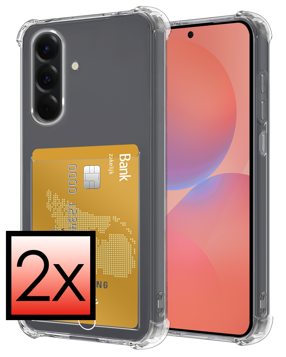 NoXx NoXx Samsung Galaxy A36 Hoesje Pashouder - 2 PACK