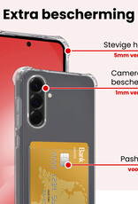 NoXx NoXx Samsung Galaxy A56 Hoesje Pashouder Met Screenprotector