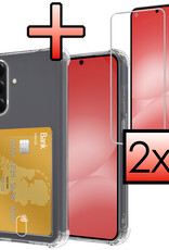 NoXx NoXx Samsung Galaxy A56 Hoesje Pashouder Met 2x Screenprotector