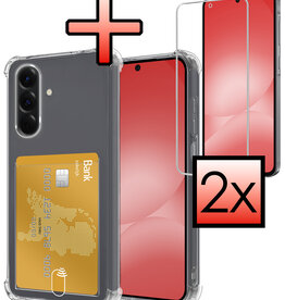 NoXx NoXx Samsung Galaxy A56 Hoesje Pashouder Met 2x Screenprotector