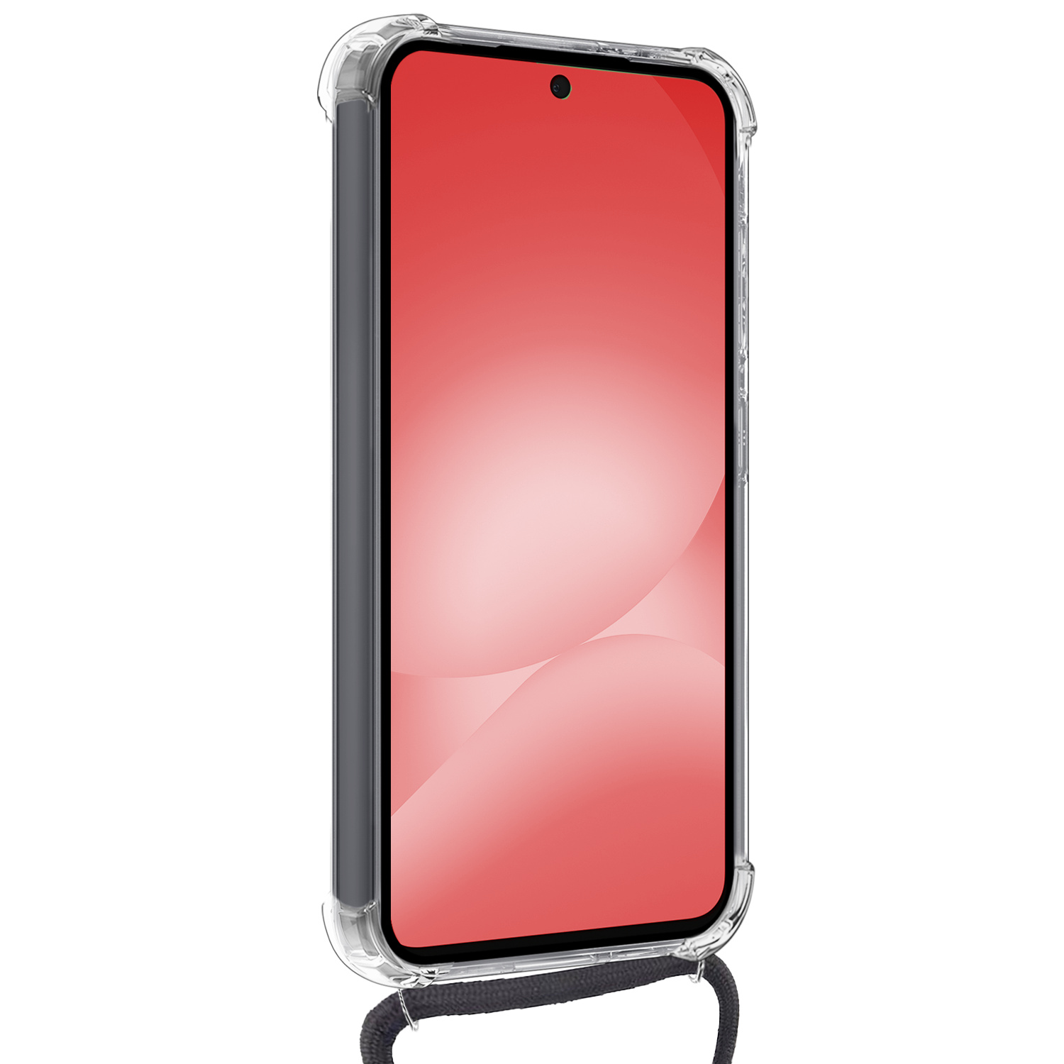 NoXx NoXx Samsung Galaxy A56 Hoesje Pashouder met Koord Met 2x Screenprotector