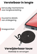 NoXx NoXx Samsung Galaxy A56 Hoesje Transparant Shockproof Met Zwart Koord