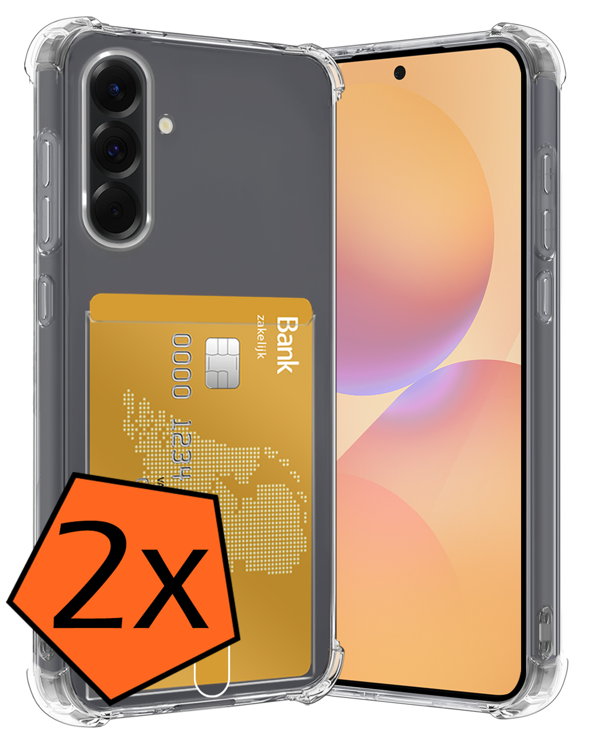 Nomfy Nomfy Samsung Galaxy A36 Hoesje Pashouder - 2 PACK