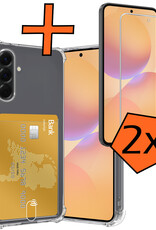 Nomfy Nomfy Samsung Galaxy A36 Hoesje Pashouder Met 2x Screenprotector