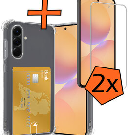 Nomfy Nomfy Samsung Galaxy A36 Hoesje Pashouder Met 2x Screenprotector