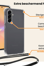 Nomfy Nomfy Samsung Galaxy A36 Hoesje Transparant Shockproof Met Zwart Koord