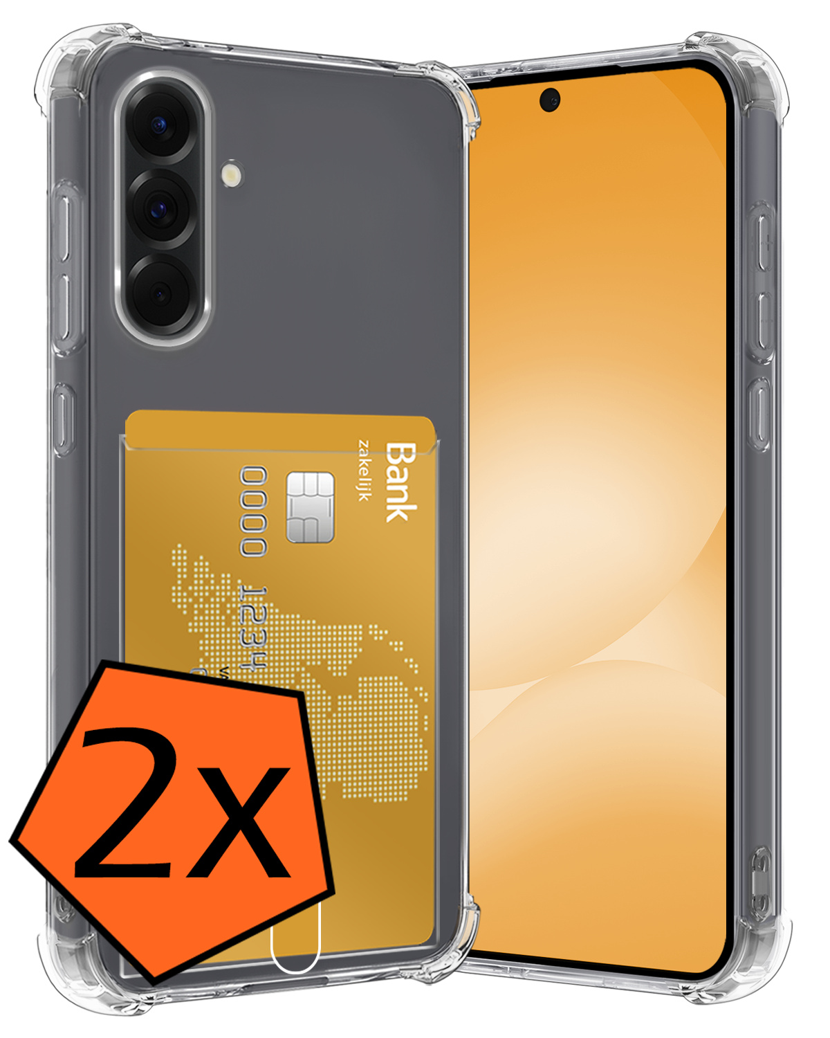 Nomfy Nomfy Samsung Galaxy A56 Hoesje Pashouder - 2 PACK