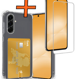 Nomfy Nomfy Samsung Galaxy A56 Hoesje Pashouder Met Screenprotector