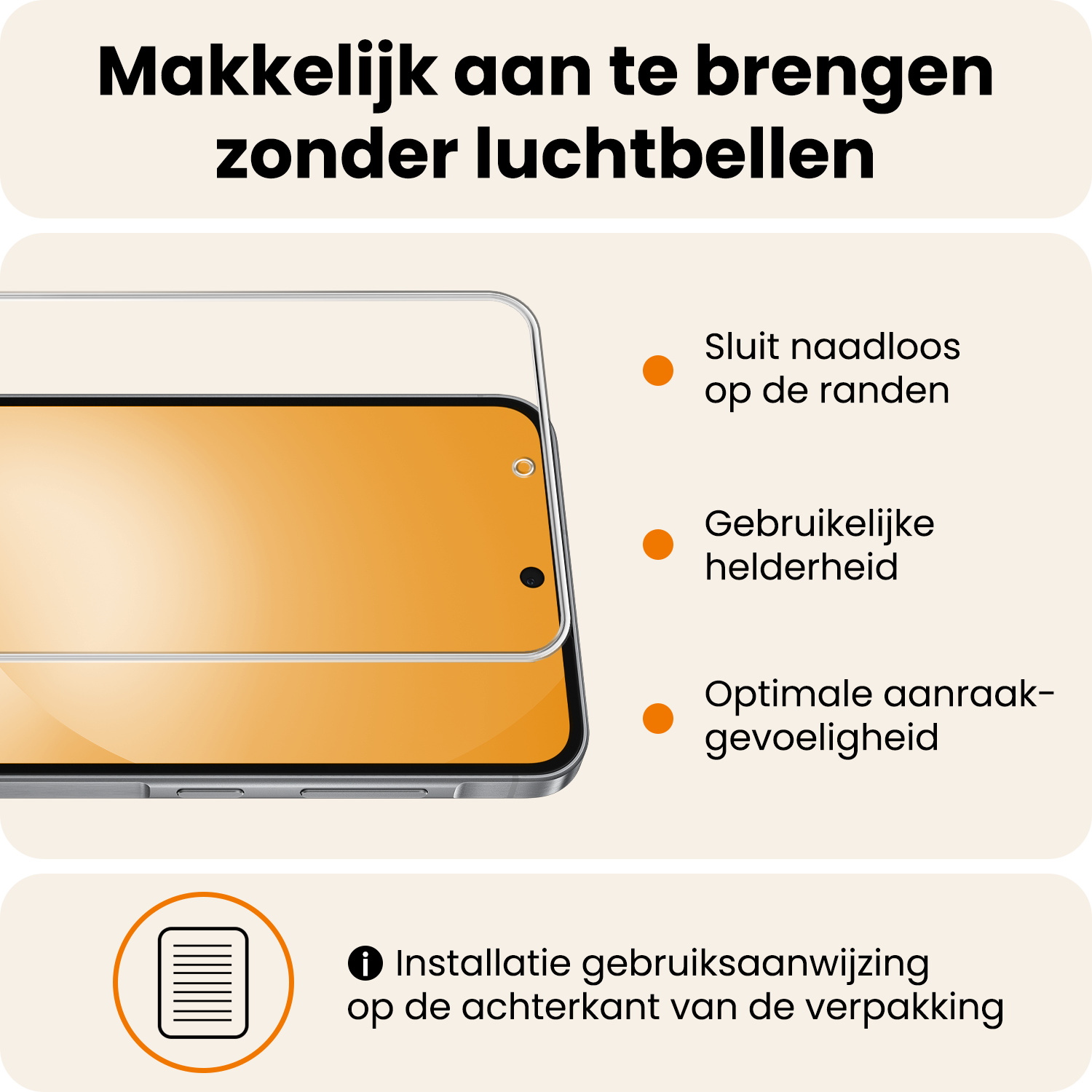 Nomfy Nomfy Samsung Galaxy A56 Hoesje Pashouder Met Screenprotector