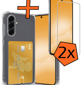 Nomfy Nomfy Samsung Galaxy A56 Hoesje Pashouder Met 2x Screenprotector