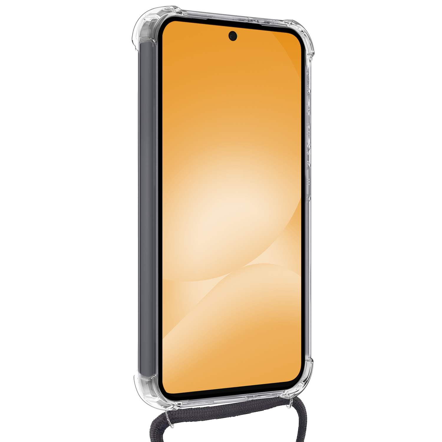 Nomfy Nomfy Samsung Galaxy A56 Hoesje Pashouder met Koord Met Screenprotector