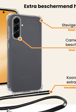 Nomfy Nomfy Samsung Galaxy A56 Hoesje Transparant Shockproof Met Zwart Koord