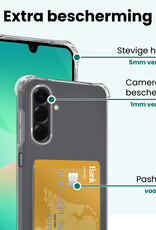 Forterra Forterra Samsung Galaxy A26 Hoesje Pashouder Met 2x Screenprotector