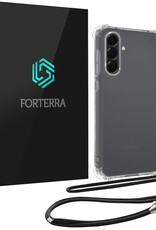 Forterra Forterra Samsung Galaxy A36 Hoesje Transparant Shockproof Met Zwart Koord
