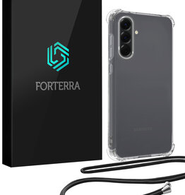 Forterra Forterra Samsung Galaxy A36 Hoesje Transparant Shockproof Met Zwart Koord