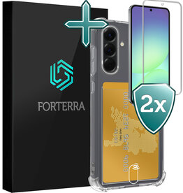 Forterra Forterra Samsung Galaxy A56 Hoesje Pashouder Met 2x Screenprotector