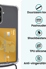 Forterra Forterra Samsung Galaxy A56 Hoesje Pashouder met Koord Met Screenprotector
