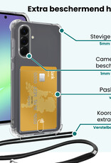 Forterra Forterra Samsung Galaxy A56 Hoesje Pashouder met Koord Met Screenprotector