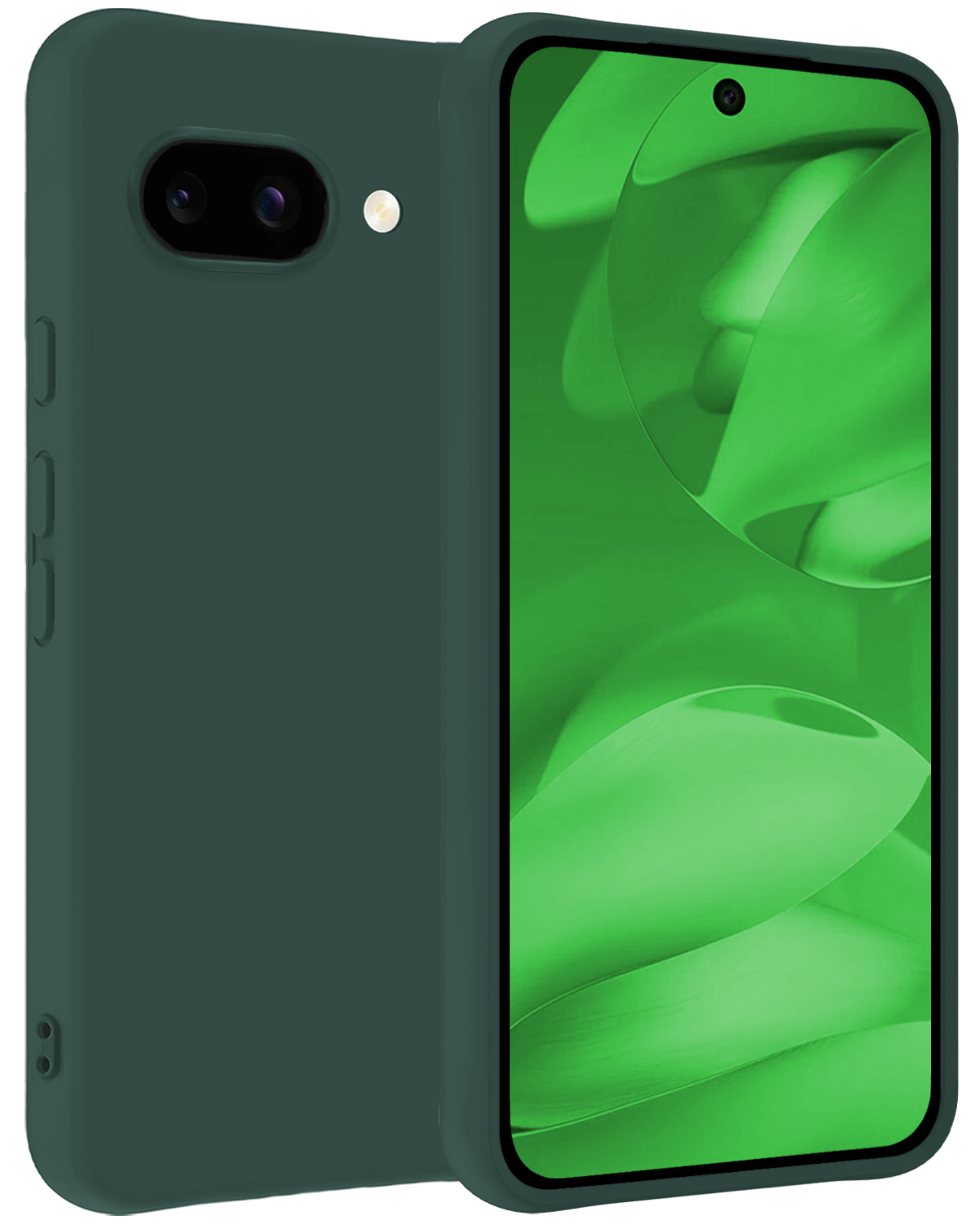 BASEY. BASEY. Google Pixel 9a Hoesje Siliconen - Donkergroen