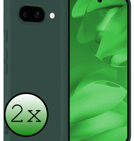 BASEY. BASEY. Google Pixel 9a Hoesje Siliconen - Donkergroen - 2 PACK