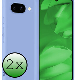 BASEY. BASEY. Google Pixel 9a Hoesje Siliconen - Lichtblauw - 2 PACK