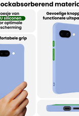 BASEY. BASEY. Google Pixel 9a Hoesje Siliconen - Lichtblauw - 2 PACK