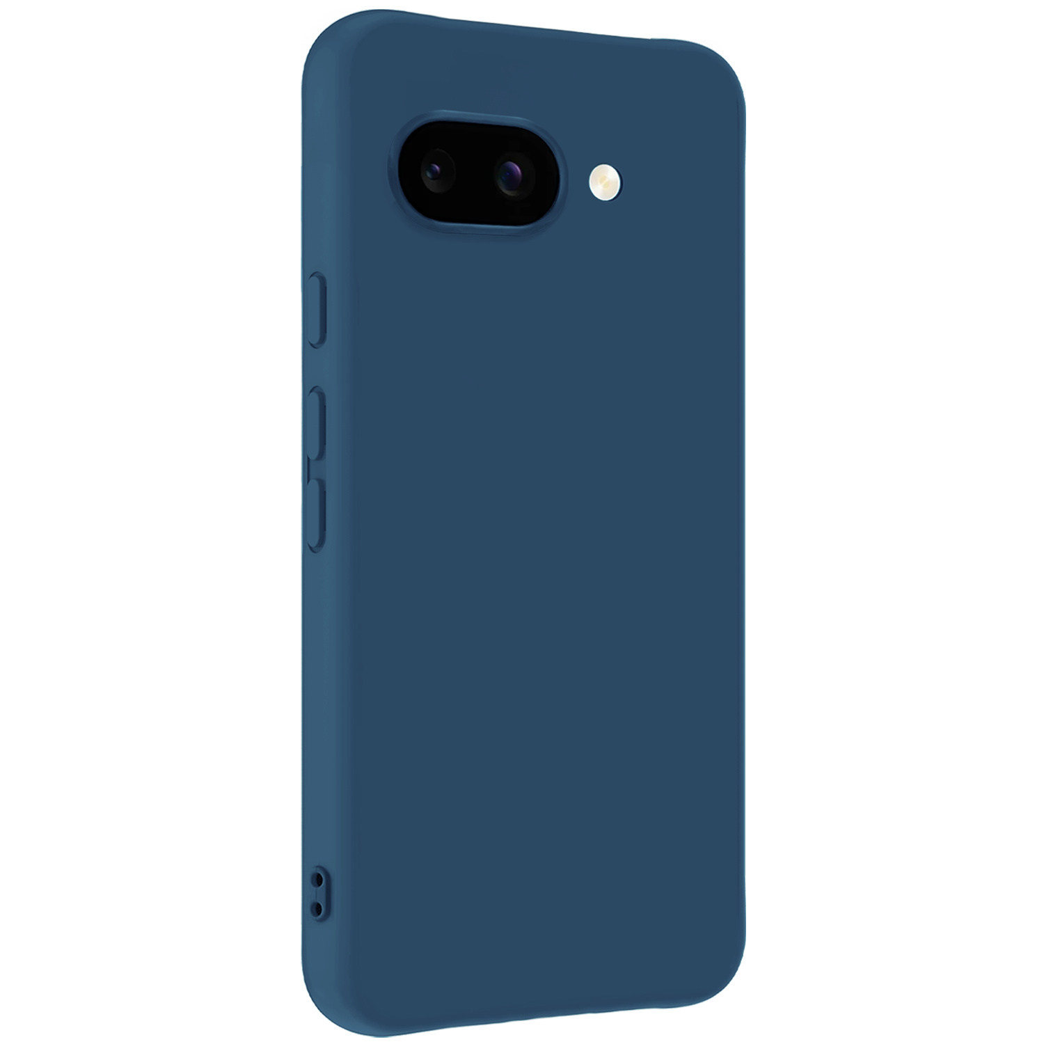 BASEY. BASEY. Google Pixel 9a Hoesje Siliconen Met Screenprotector - Donkerblauw