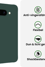 BASEY. BASEY. Google Pixel 9a Hoesje Siliconen Met Screenprotector - Donkergroen