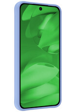 BASEY. BASEY. Google Pixel 9a Hoesje Siliconen Met Screenprotector - Lichtblauw