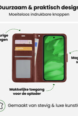 BASEY. BASEY. Google Pixel 9a Hoesje Bookcase - Bruin