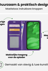 BASEY. BASEY. Google Pixel 9a Hoesje Bookcase Met 2x Screenprotector - Donkerblauw