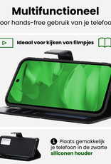 BASEY. BASEY. Google Pixel 9a Hoesje Bookcase Met 2x Screenprotector - Zwart